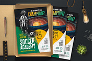Soccer Academy Flyer Template, a Flyer Template by Boostock (Thumbnail 2 of 4)