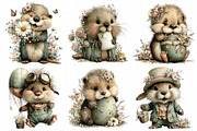 Whimsical Easter Beaver Clipart, an Illustration by Daily.Designs (Thumbnail 5 of 8)