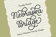 Nebraska Bridge - Monoline Cursive