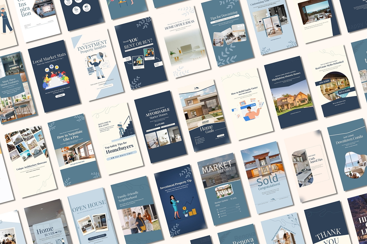 100 Animated Real Estate Canva, a Social Media Template by TheBrightGrap (Photo 3 of 6)