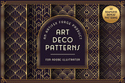 Art Deco Patterns for Illustrator, a Pattern Graphic by The Artifex Forge (Thumbnail 1 of 7)