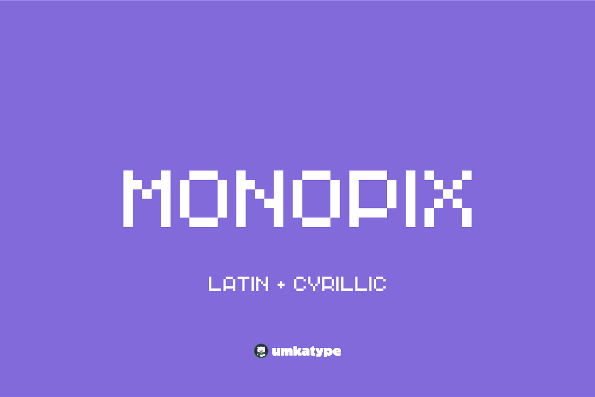 Monopix Pixel Game Font, a Sans Serif Font by alpercakici (Photo 1 of 12)