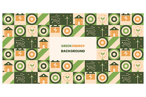 Green energy background, a Decorative Illustration by Creative Backgrounds