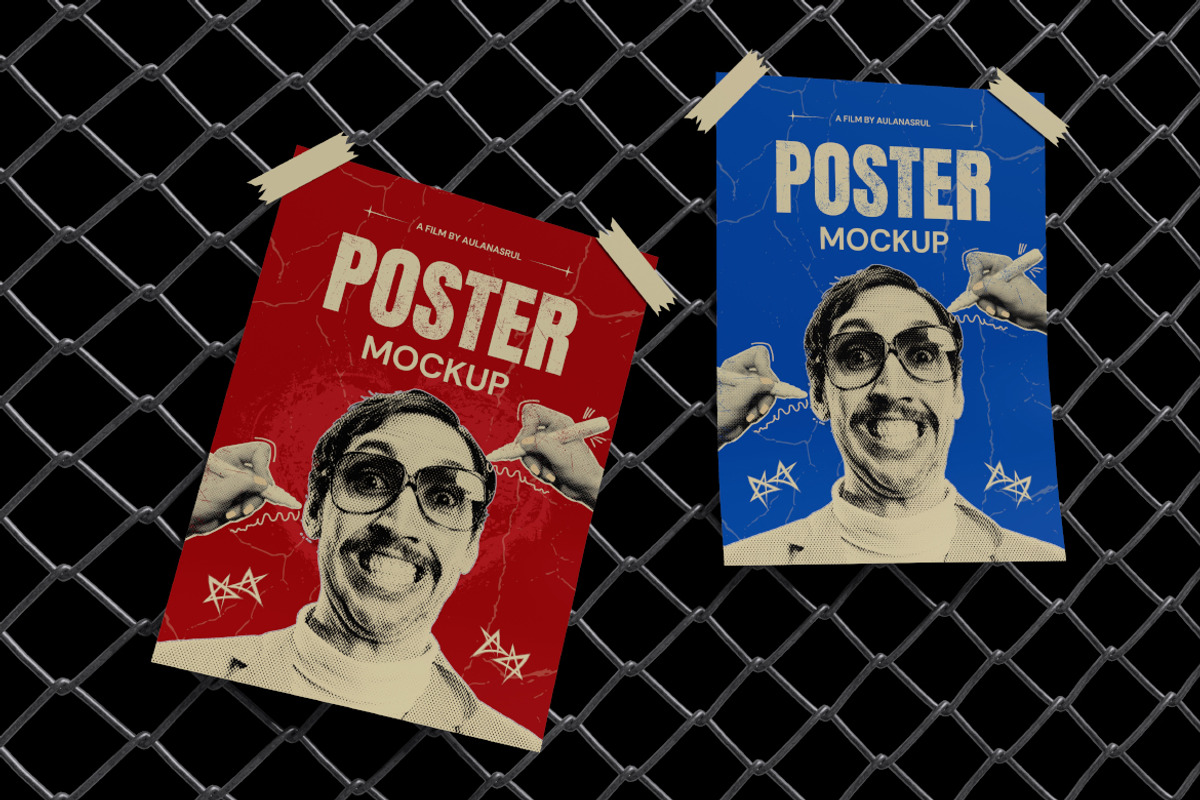 Poster Mockup Bundle Set, an Advertising Mockup by Rielismee (Photo 2 of 5)