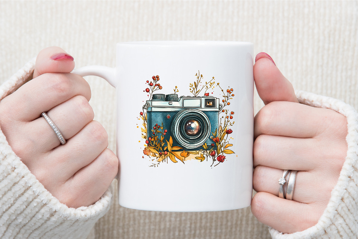 Watercolor Cameras Clip Art, an Illustration by Sublimation Artist (Photo 5 of 6)
