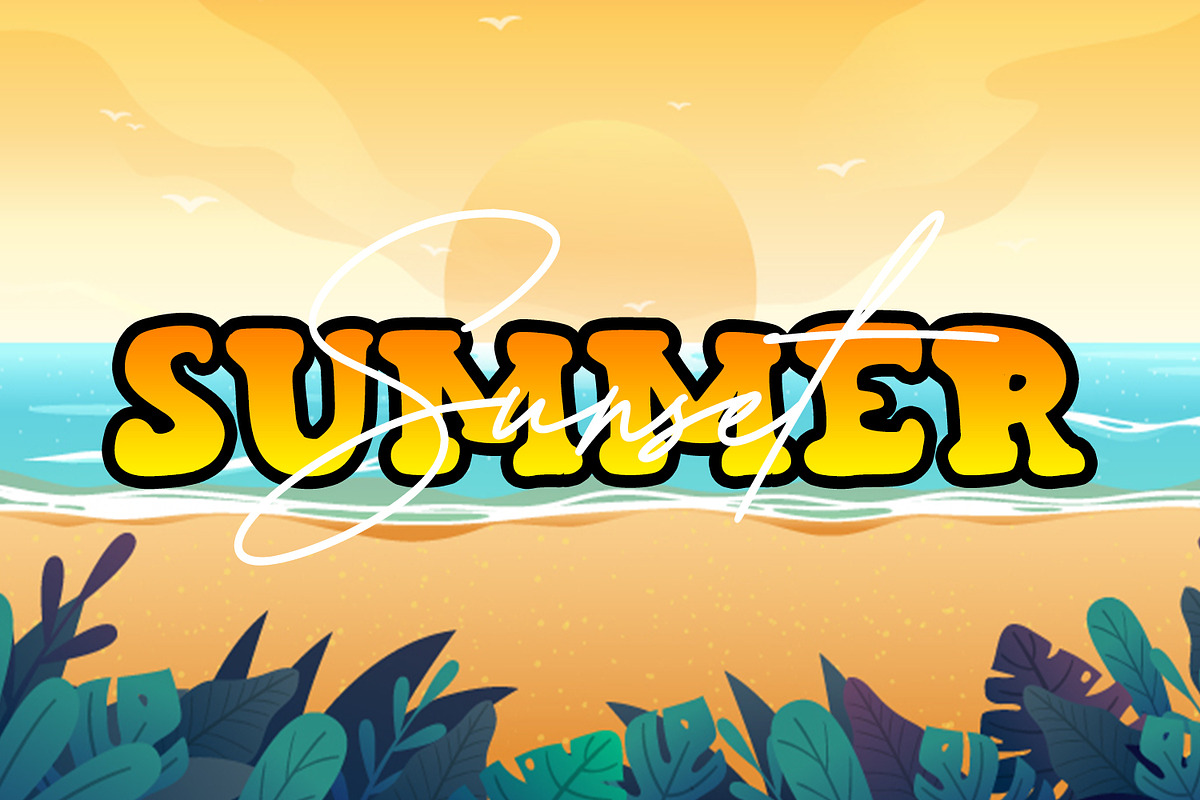 Tropics - Bold Display Font, a Script Font by Alpaprana (Photo 2 of 6)