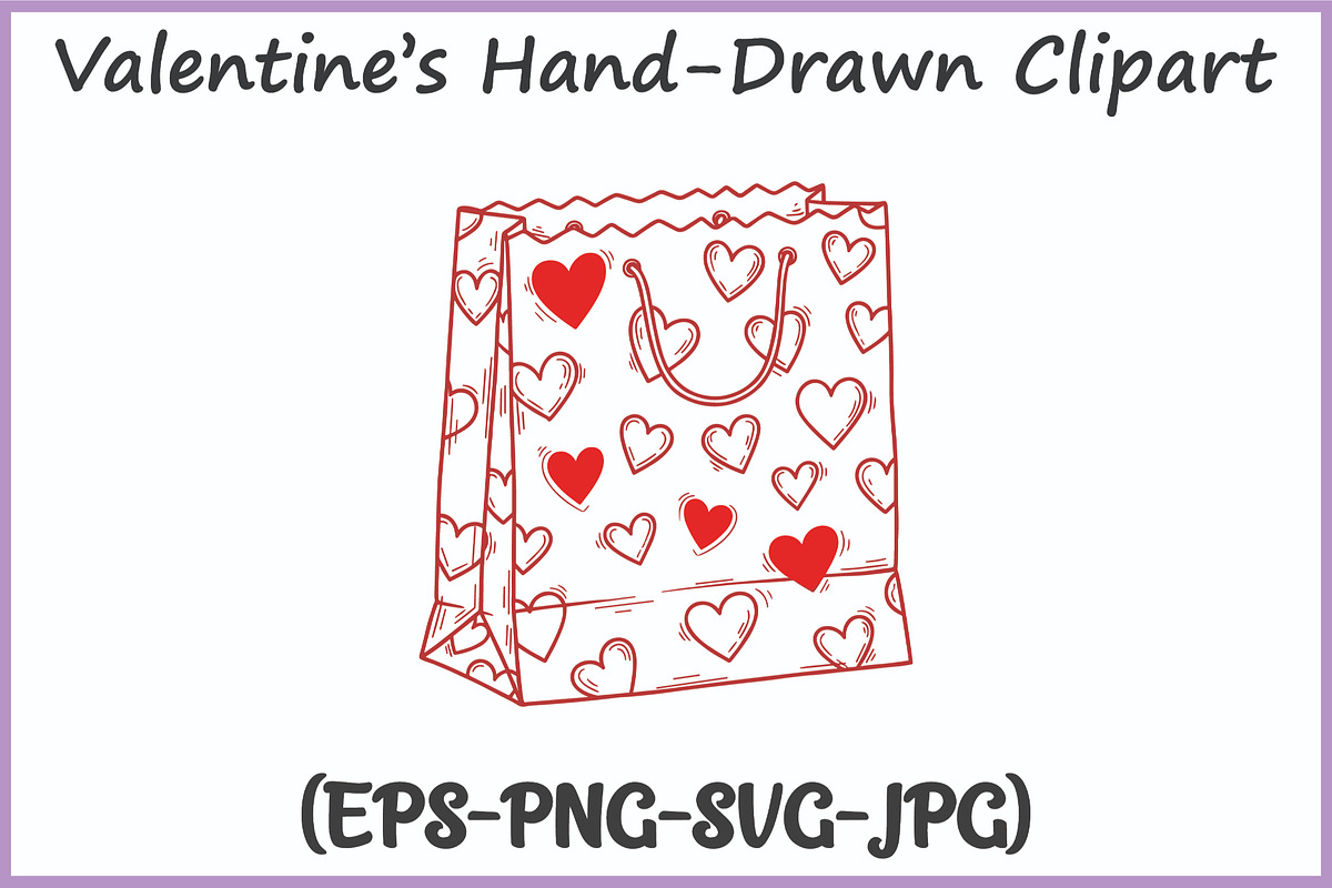 Whimsical Hand-Drawn Valentine SVG, a Seasonal Illustration by Gfx Expert Team (Photo 12 of 15)