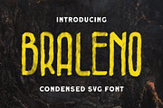 Braleno - Condensed SVG Font, a Font by Letterhend Studio (Thumbnail 1 of 9)