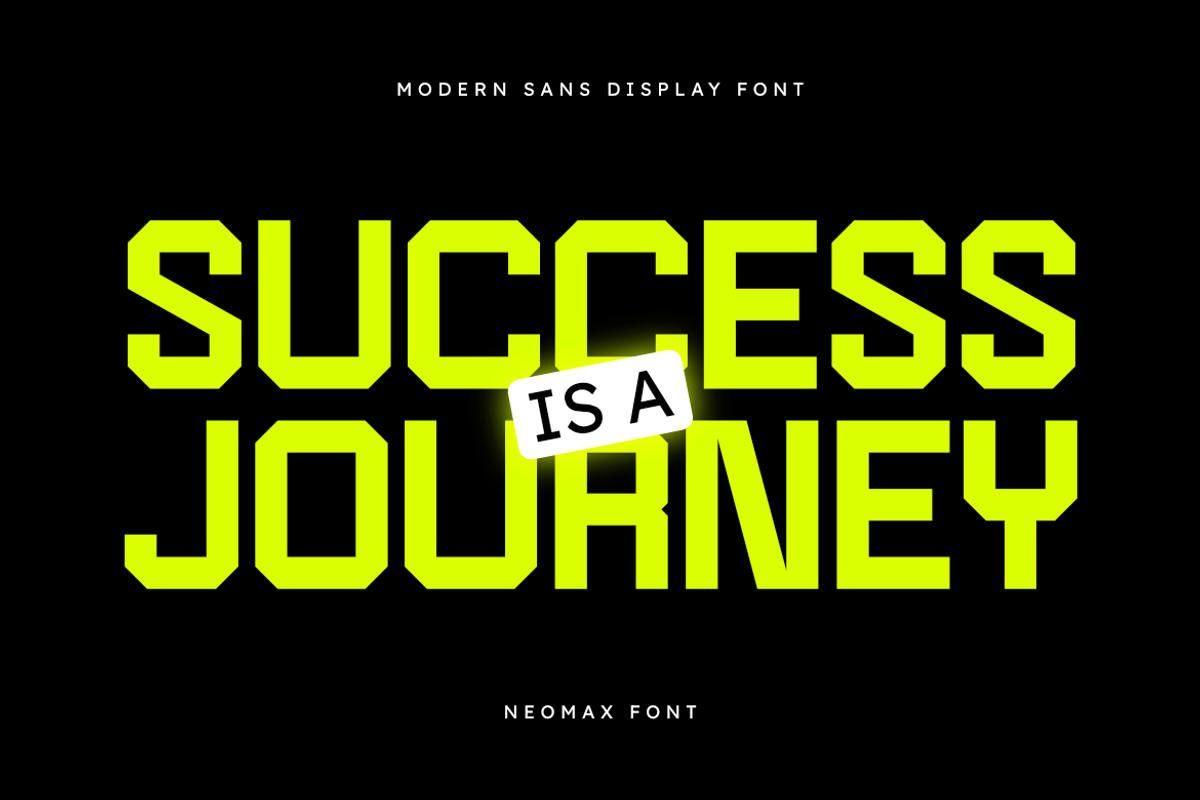 Neomax - Modern Geometric Sans Serif, a Sans Serif Font by Masyafi Studio (Photo 6 of 9)
