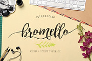 bromello typeface, a Script Font by alit design (Thumbnail 4 of 11)