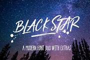 Black Star : 3 Sets + Sans, a Script Font by Rad Fonts (Thumbnail 1 of 14)