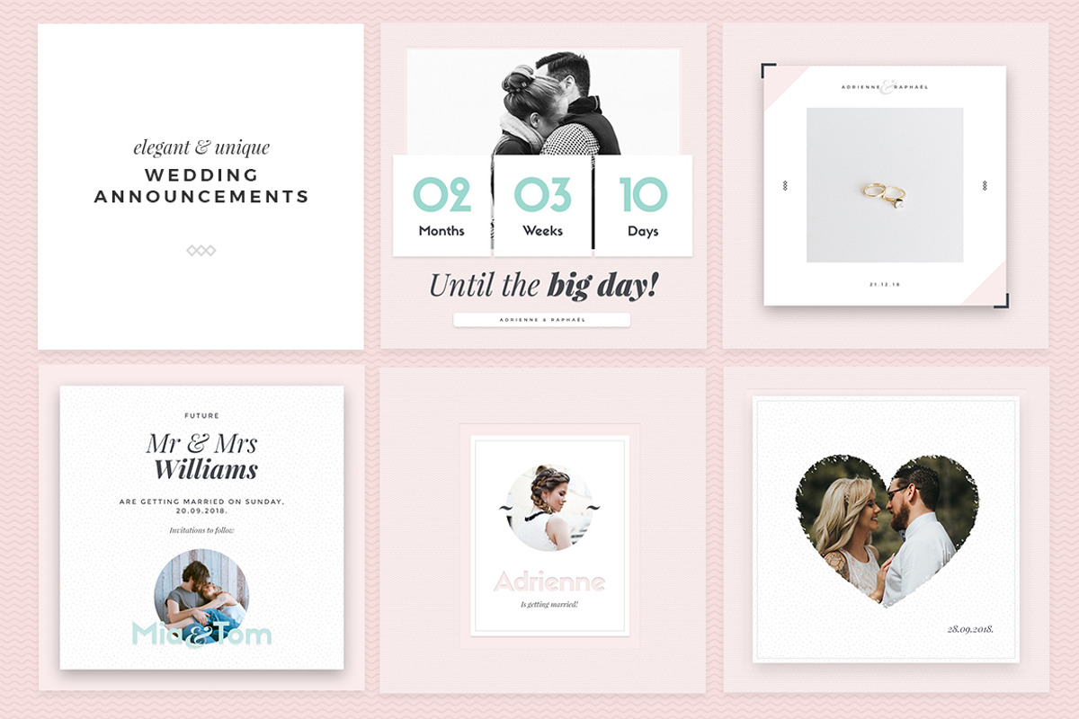 Elegant Wedding Templates, a Social Media Template by NordWood (Photo 8 of 10)