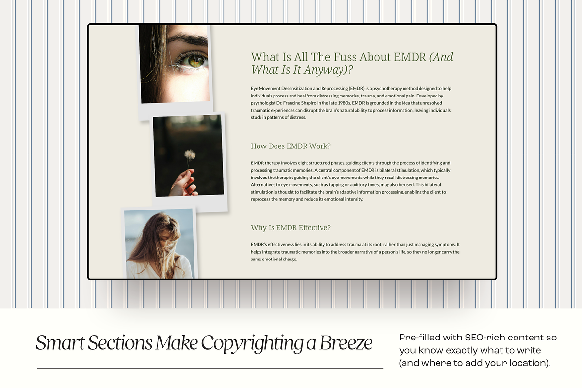 Kindred Squarespace Therapist Template preview 6