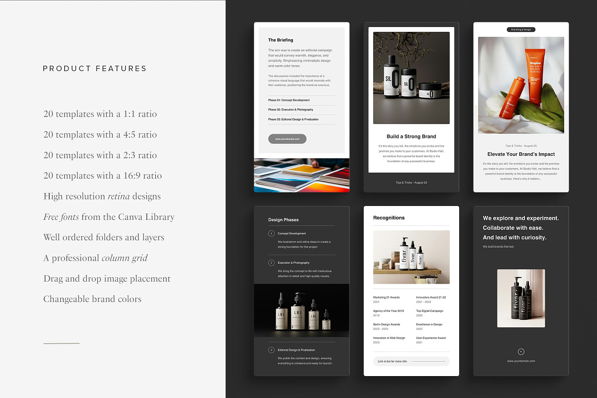 Studio Hall Social Media Kit, a Social Media Template by Ruben Stom (Photo 8 of 20)