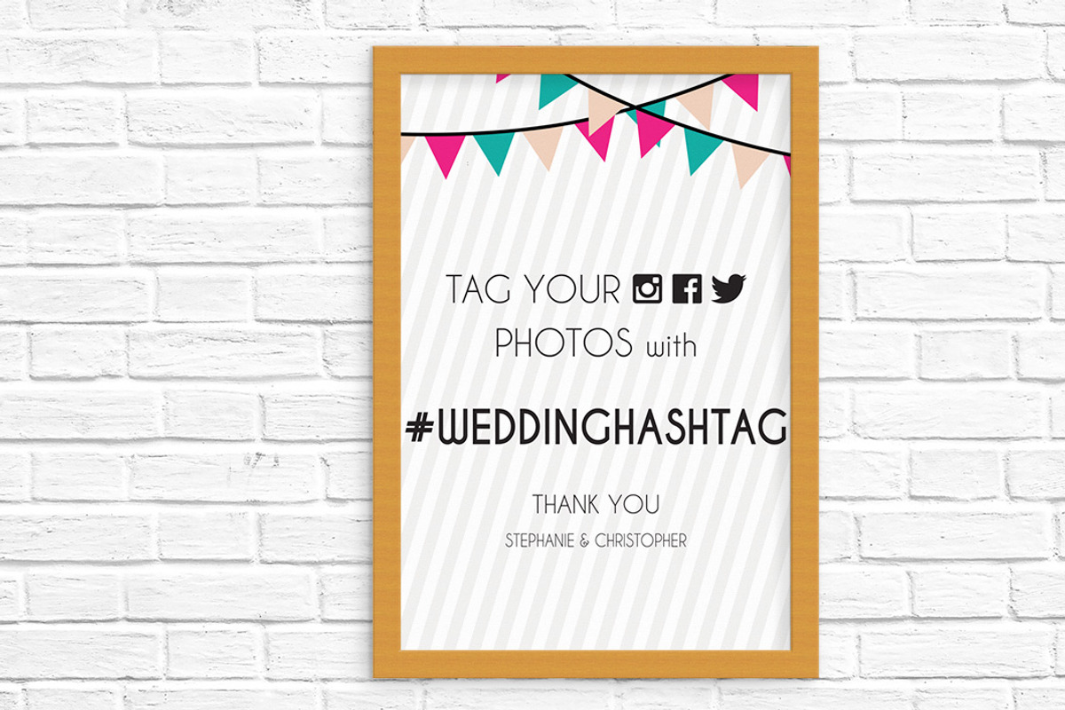 Party Flags Wedding Suite, an Invitation Template by Elegrad Design Agency (Photo 8 of 11)