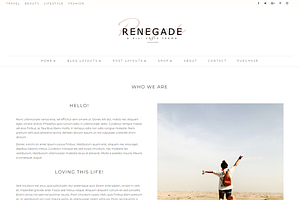 Renegade WordPress Divi Blog Theme