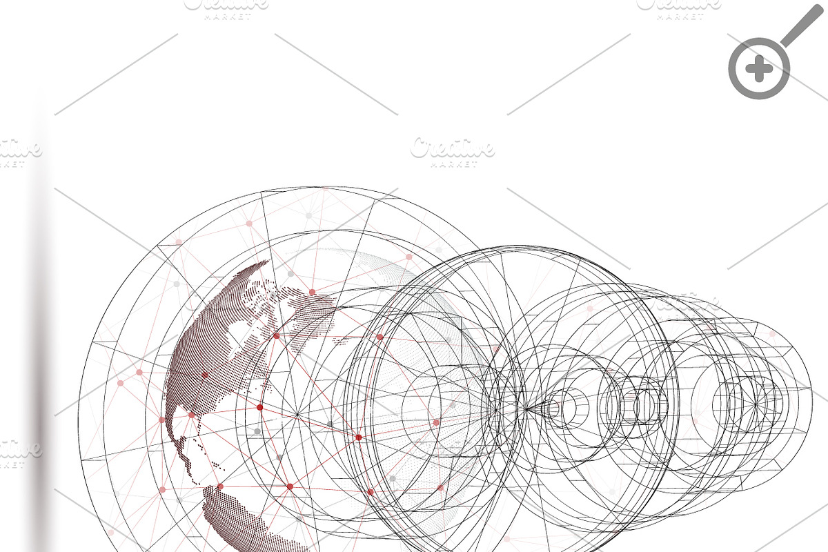 3D dotted world globes on white, a Decorative Illustration by VectorShop (Photo 4 of 9)