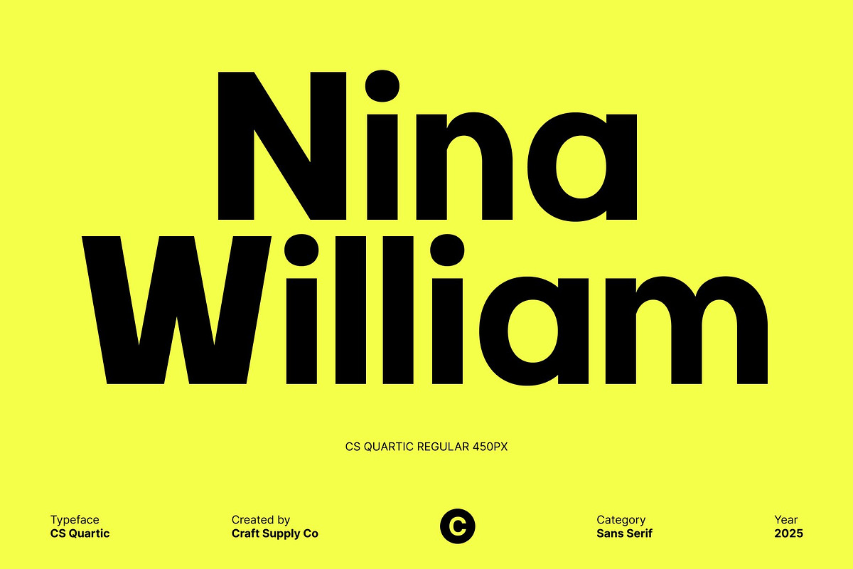 CS Quartic – Bold Sans Serif, a Sans Serif Font by Craft Supply Co. (Photo 3 of 8)