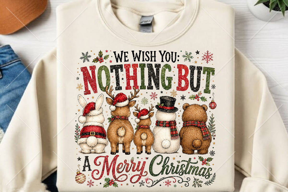 Nothing Butt a Merry Christmas PNG, a Seasonal Illustration by Canvas Craft (Photo 1 of 6)