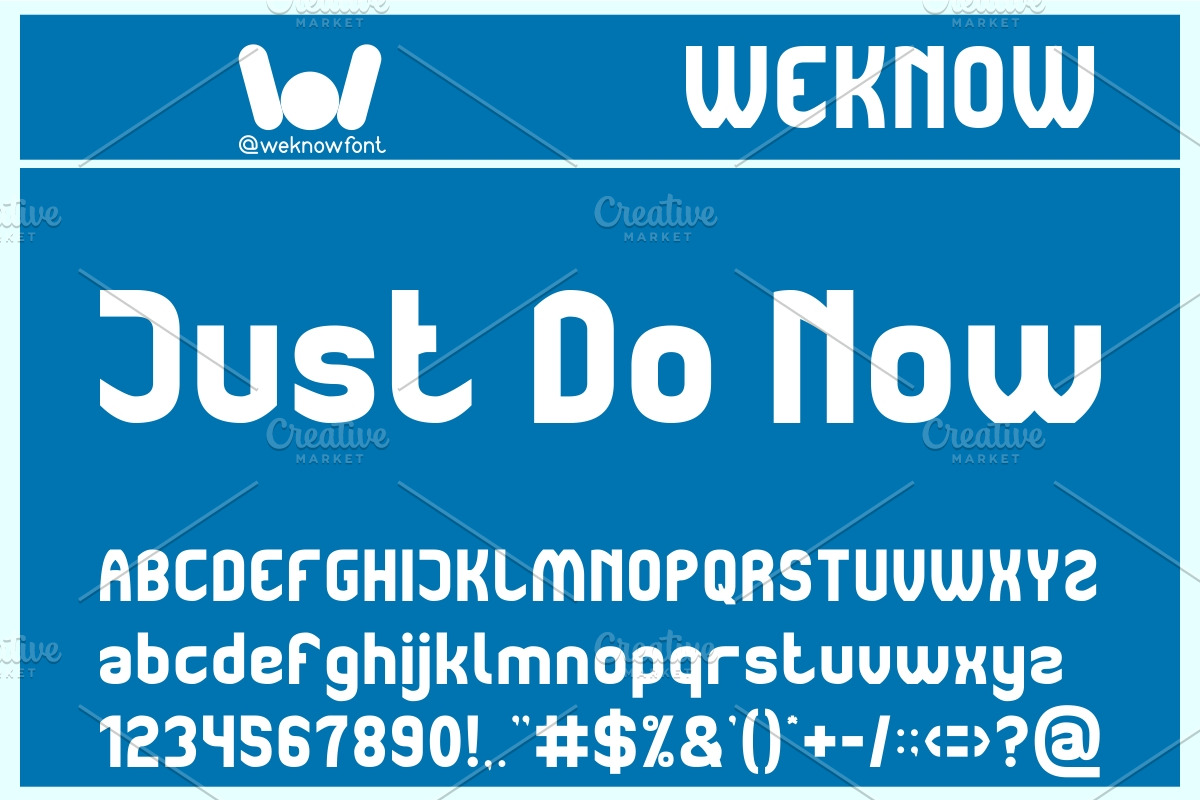 Just Do Now font, a Sans Serif Font by weknow (Photo 1 of 6)