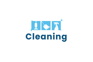 cleaning logo icon illustration, a Branding & Logo Template by Dyn Studio