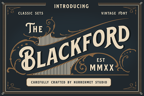 Blackford - Vintage Classic Font preview 7