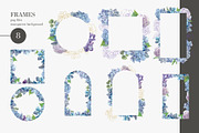 Hydrangea clipart with Gold elements, a Decorative Illustration by Nebbia (Thumbnail 5 of 6)