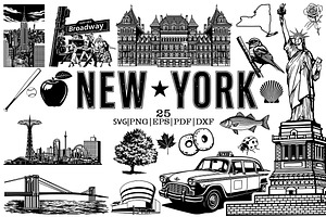 New York State Vector Clipart