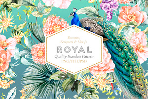 Royal, Seamless Patterns And Motifs.