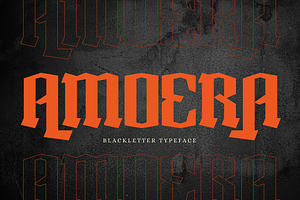 Amoera Blackletter - Logo Font