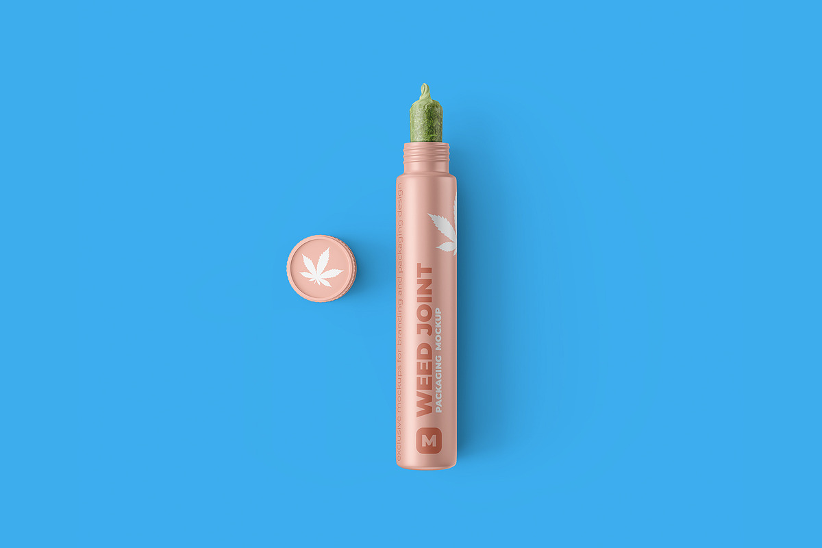 Weed Joint Pre-Roll Tubes 4 PSD, a Cups & Container Mockup by easymock (Photo 9 of 12)
