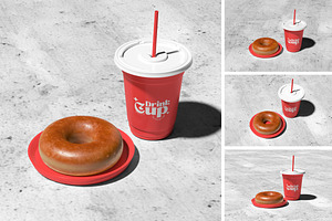 Drink Cup Mockup, a Cups & Container Mockup by HanaSaka_Studio