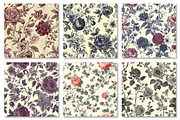Vintage Floral Toile Seamless Patter, a Pattern Graphic by Dream Creation (Thumbnail 7 of 7)