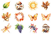 Autumn Flower Pumpkin Designs, an Illustration by CitraGraphics (Thumbnail 3 of 5)
