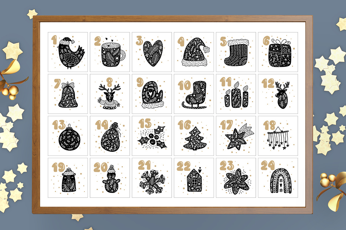 Christmas Advent Calendar, an Object Graphic by Happy Letters (Photo 4 of 6)