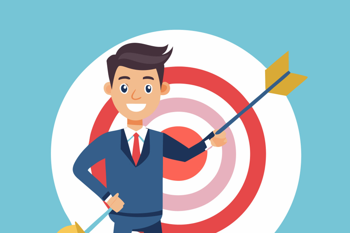 Man in suit holding arrow, a Person Illustration by SouravDesign (Photo 3 of 3)