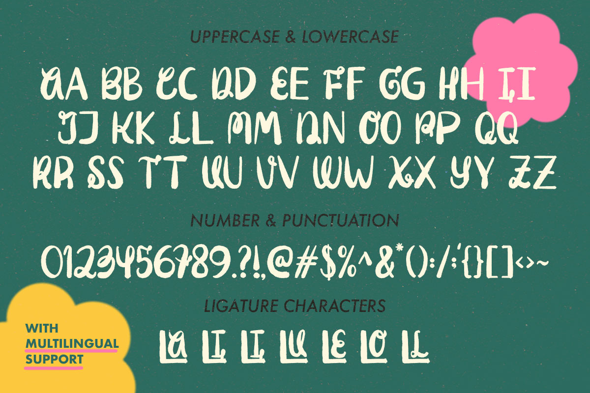 Mymine - Mixed Case Handwritten Font, a Handwritten Font by Sloulyfe (Photo 4 of 9)
