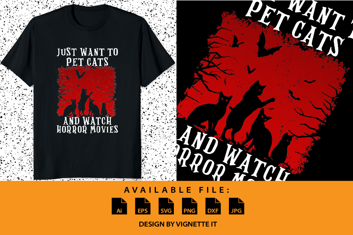 Just Want to Pet Cats and Watch, an Animal Illustration by Vignette.IT (Photo 1 of 3)