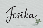 Jesika | Script font, a Script Font by Scratchones (Thumbnail 1 of 8)