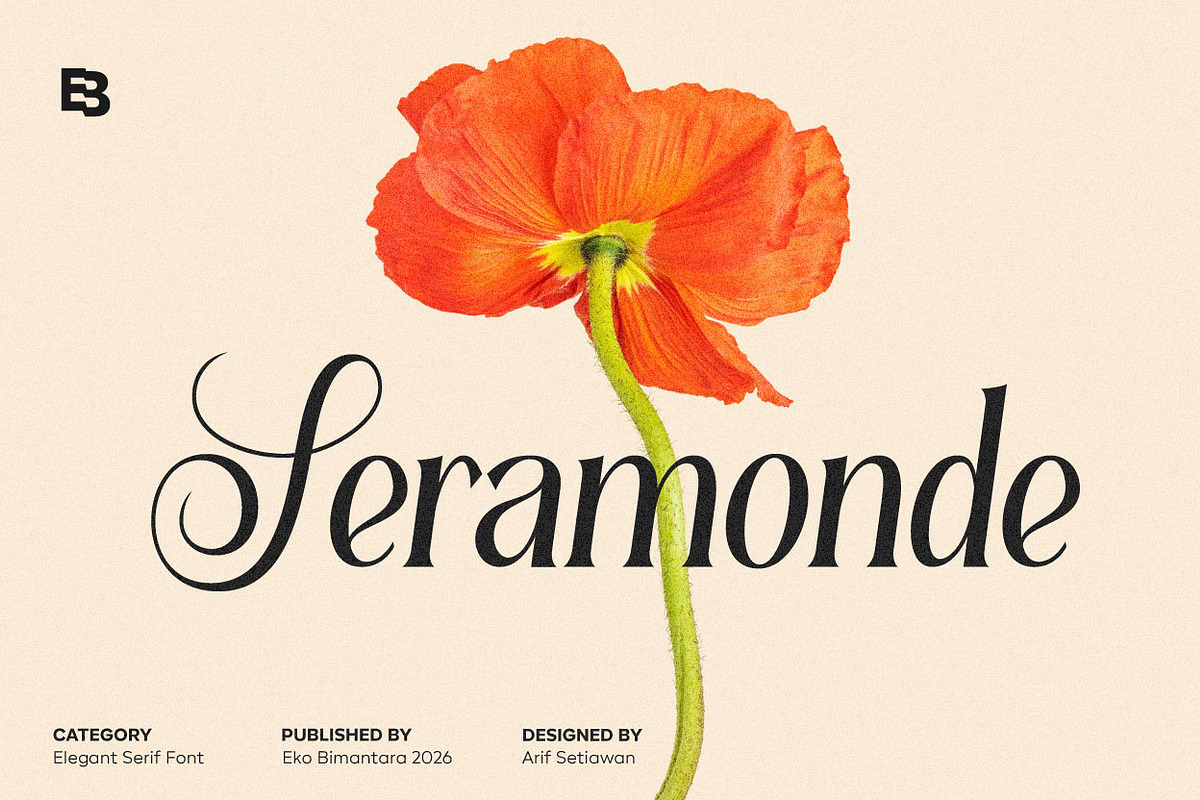 Seramonde; Display Serif Font, a Serif Font by Eko Bimantara (Photo 1 of 12)