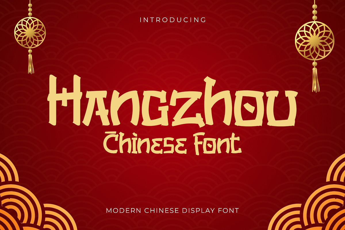 Hangzhou - Modern Chinese Font, a Handwritten Font by Inviline.co (Photo 1 of 12)