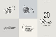 Music. Line Art Collection, an Illustration by le-genda (Thumbnail 2 of 7)
