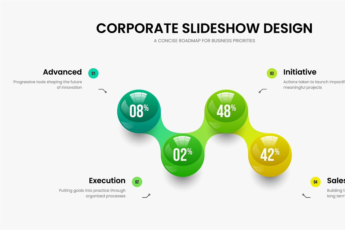 3D Ball Infographic Design Screens, a Presentation Template by provector (Photo 20 of 31)