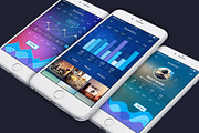 UI Mobile 5 Background, an UI Kit Template by Alireza Farzad (Thumbnail 3 of 7)