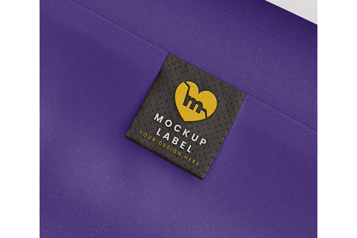 Fabric label embroidery mockup, a Shirt Mockup by mockupocka (Photo 4 of 16)