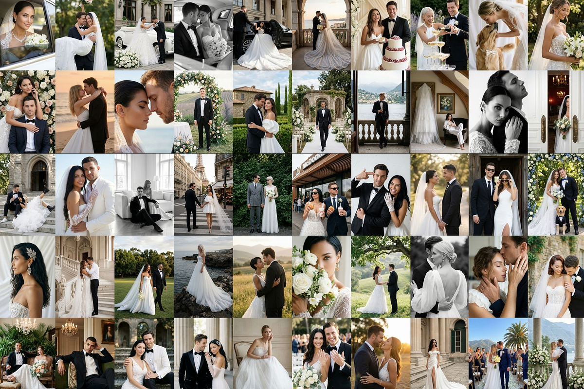 80 AI Wedding Photoshoot Prompts, a Holiday Photo by Selenique Studio (Photo 6 of 6)