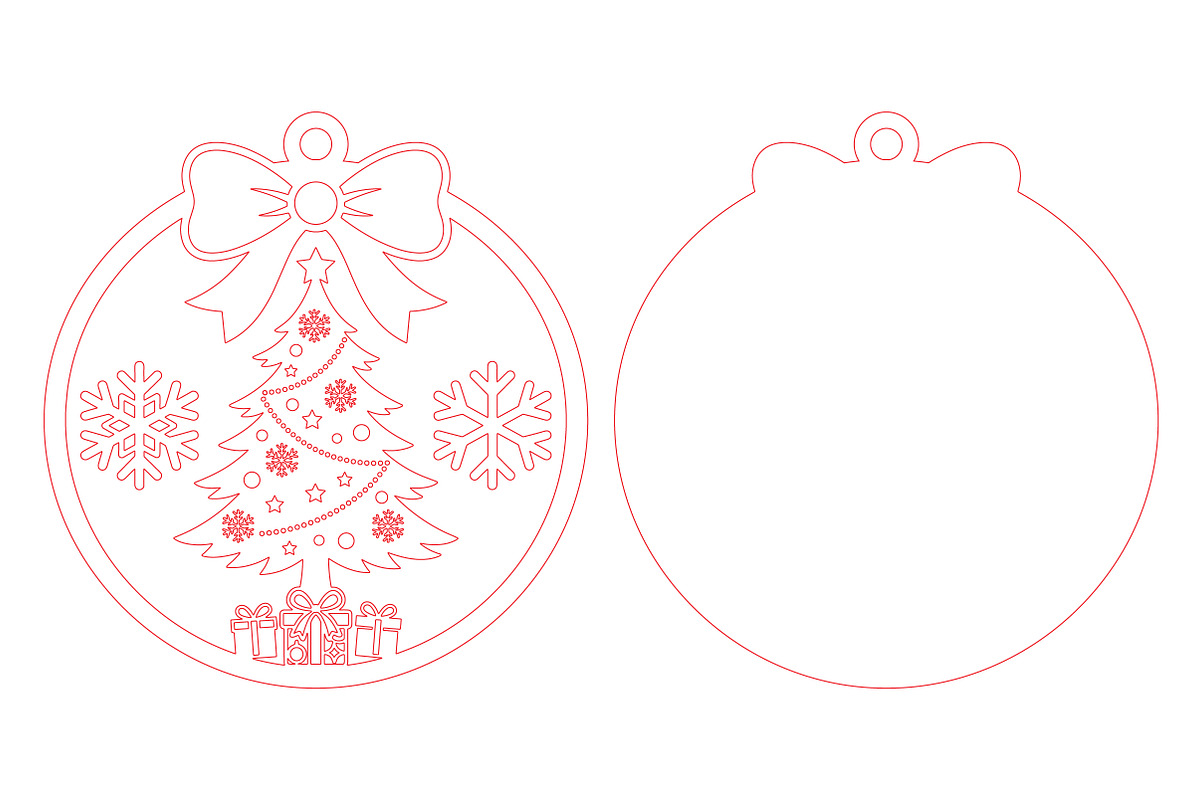 Christmas Tree SVG Laser Cut, an Object Graphic by DreamCafeArt (Photo 4 of 4)
