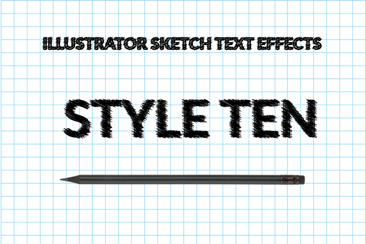Illustrator Sketch Text Effects, a Layer Style Add-On by Carlos Fernando (Photo 15 of 15)