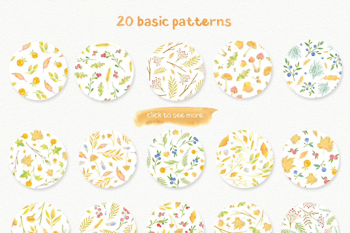 Scandinavian Fall patterns, a Pattern Graphic by Piñata (Photo 2 of 8)