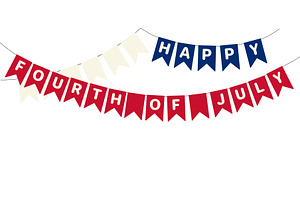 Fourth of July blue, red, white, an Object Illustration by sceptical cactus